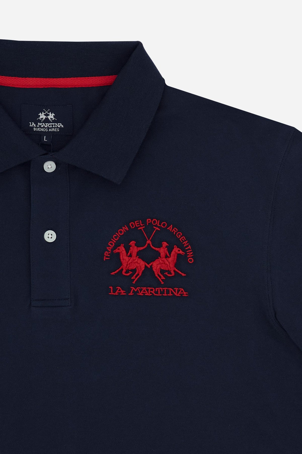 Men's regular fit polo with team logo - Miguel