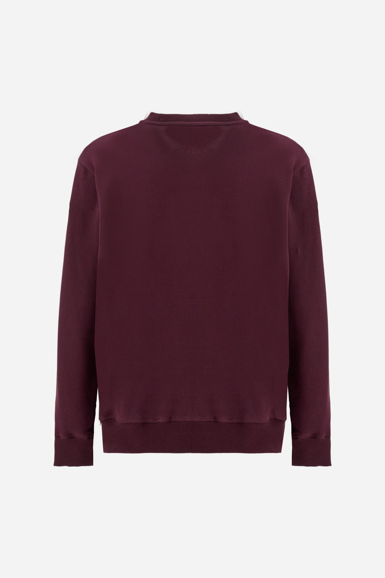 Herren-Sweatshirt mit Rundhalsausschnitt aus Baumwollfleece Swing on Polo - Dionigi