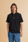 Men's short-sleeved regular fit polo shirt in 100% cotton - Black                                                                                                                                                                                                                                                                                                                                                                                                                                                               