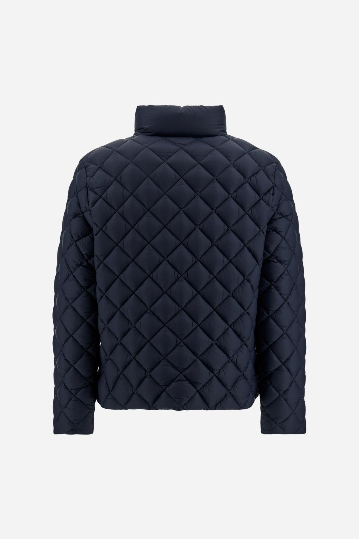 Men's quilted diamond-pattern nylon jacket - David