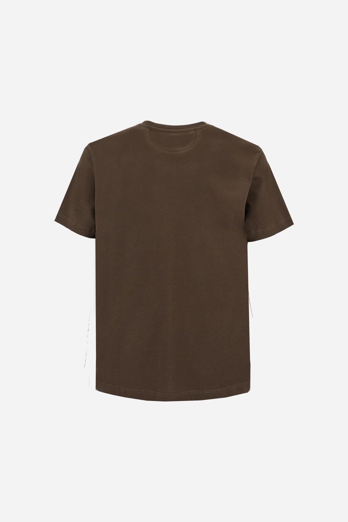Men’s short sleeve cotton jersey T-shirt, essential style with contrast embroidered logo and regular fit. - Hot Fudge