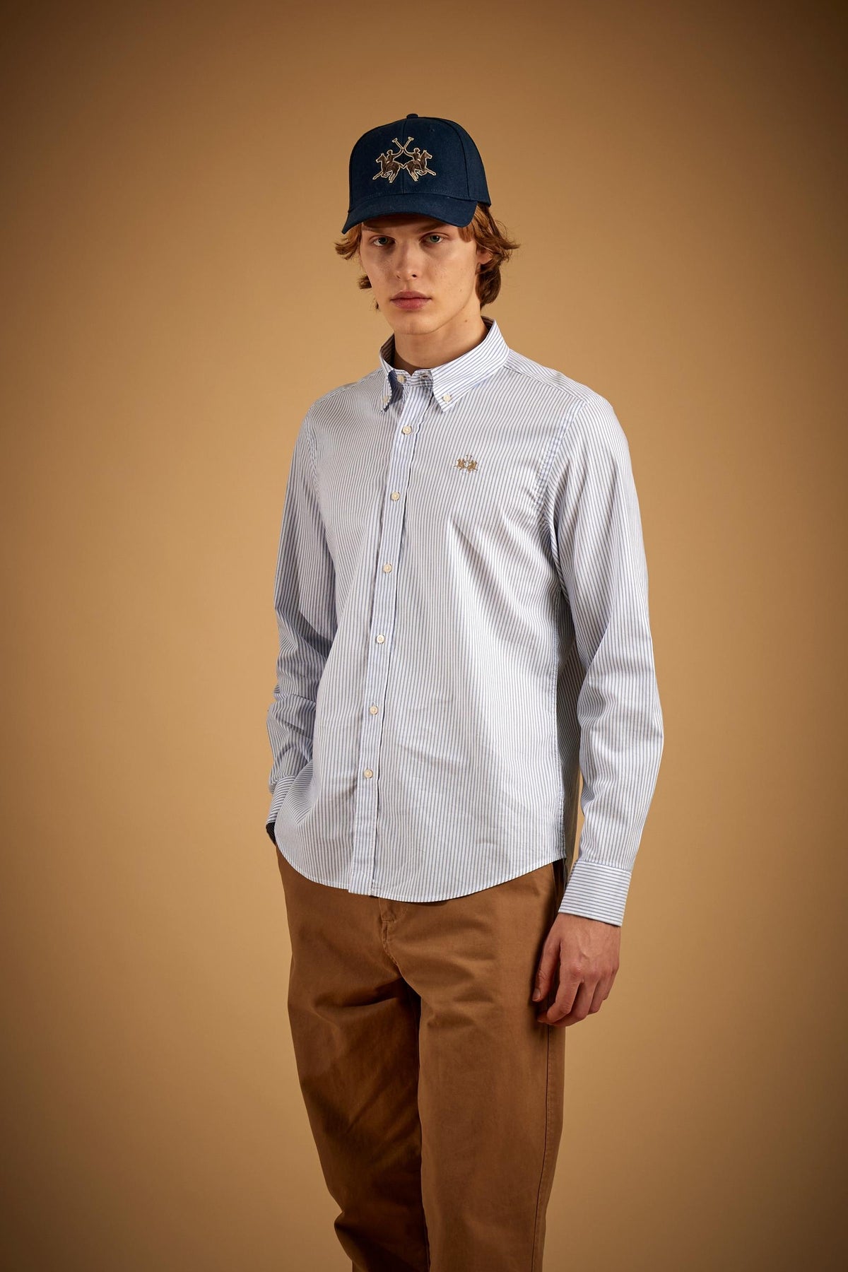 Camisa de hombre en algodón oxford a rayas - Rodolfo
