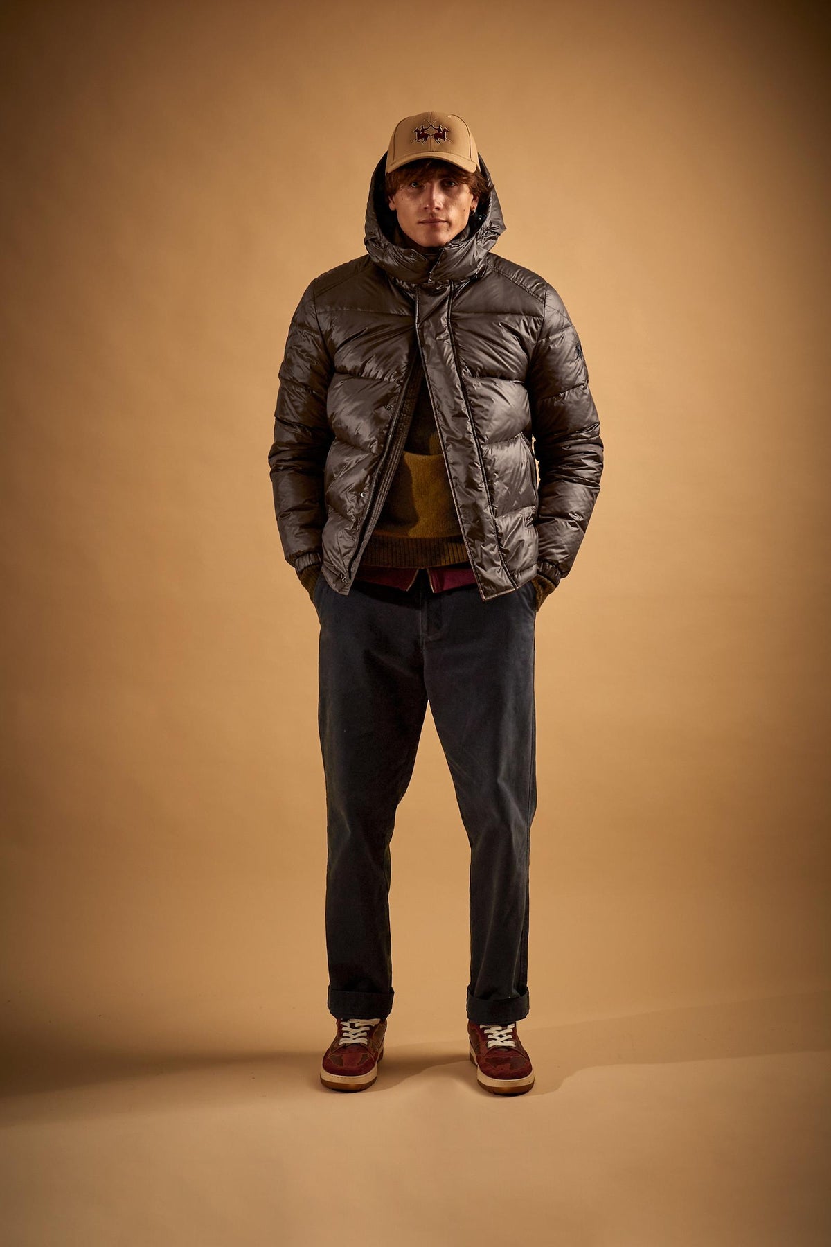 Herrensteppjacke aus irisierendem Nylon Polo Player - Derick