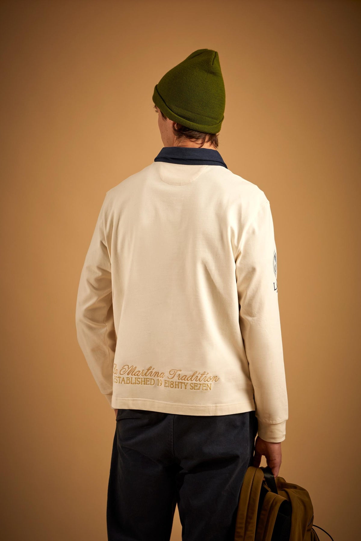 Polo homme Heritage multigraphique en jersey de coton épais - Edgar