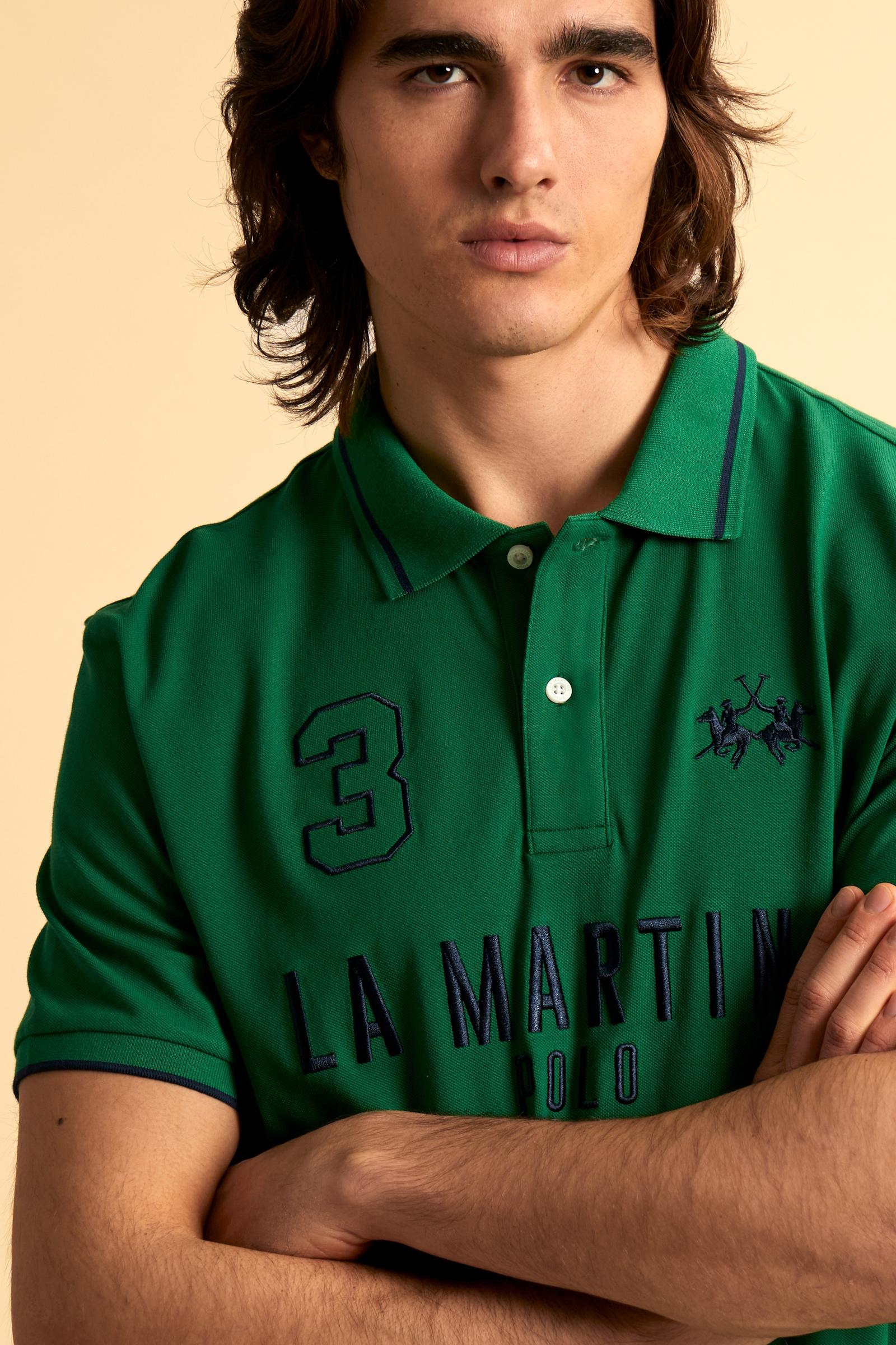 Men's short sleeve polo in stretch piqué Iconic - Yeshayahu