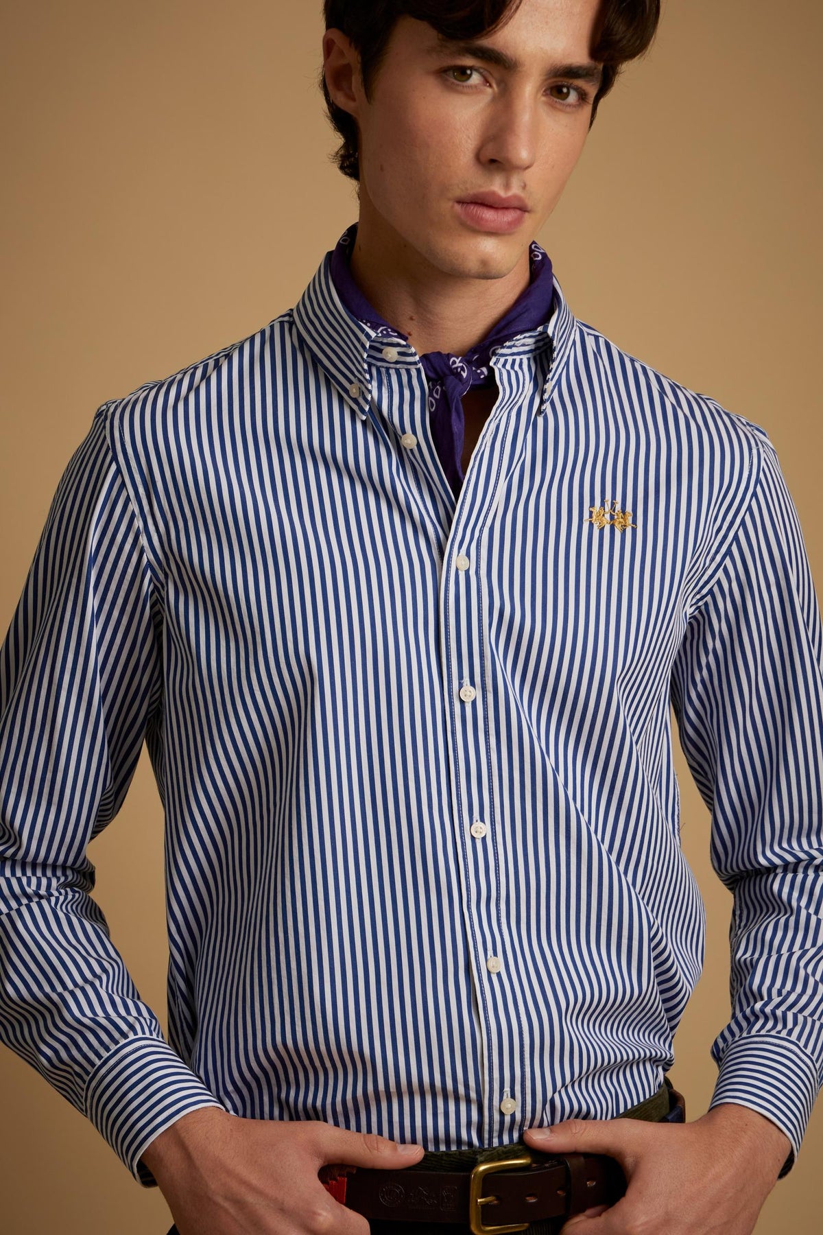 Camicia uomo in popeline rigato - Rodolfo