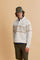 Men’s French Terry sweatshirt in cotton with loose fit and contrast details on collar, chest and sleeves. - Off White                                                                                                                                                                                                                                                                                                                                                                                                           