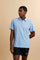Men’s short-sleeve slub cotton jersey polo shirt. Comfort fit with iconic details inspired by the 19-42 model. - Blue Bell                                                                                                                                                                                                                                                                                                                                                                                                      