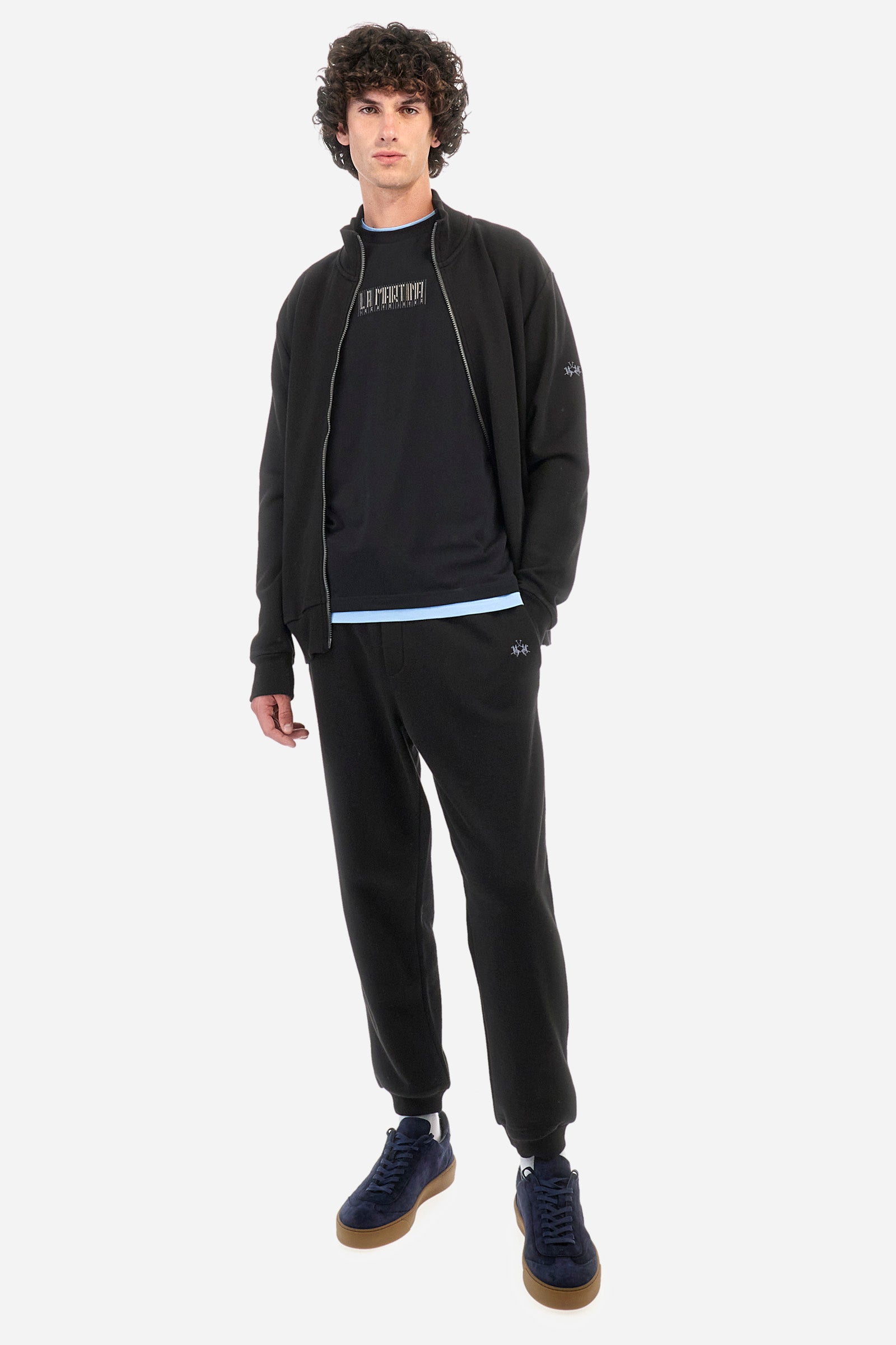 Pantalone jogging regular fit in cotone - Zakai