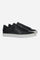 Leather sneaker blending vintage and modern style, with flexible divided tongue, nubuck heel, hand-stitched details, and a lightweight, comfortable off-white sole. - Black
