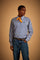 Men's poplin shirt with two-tone striped pattern - Rodolfo