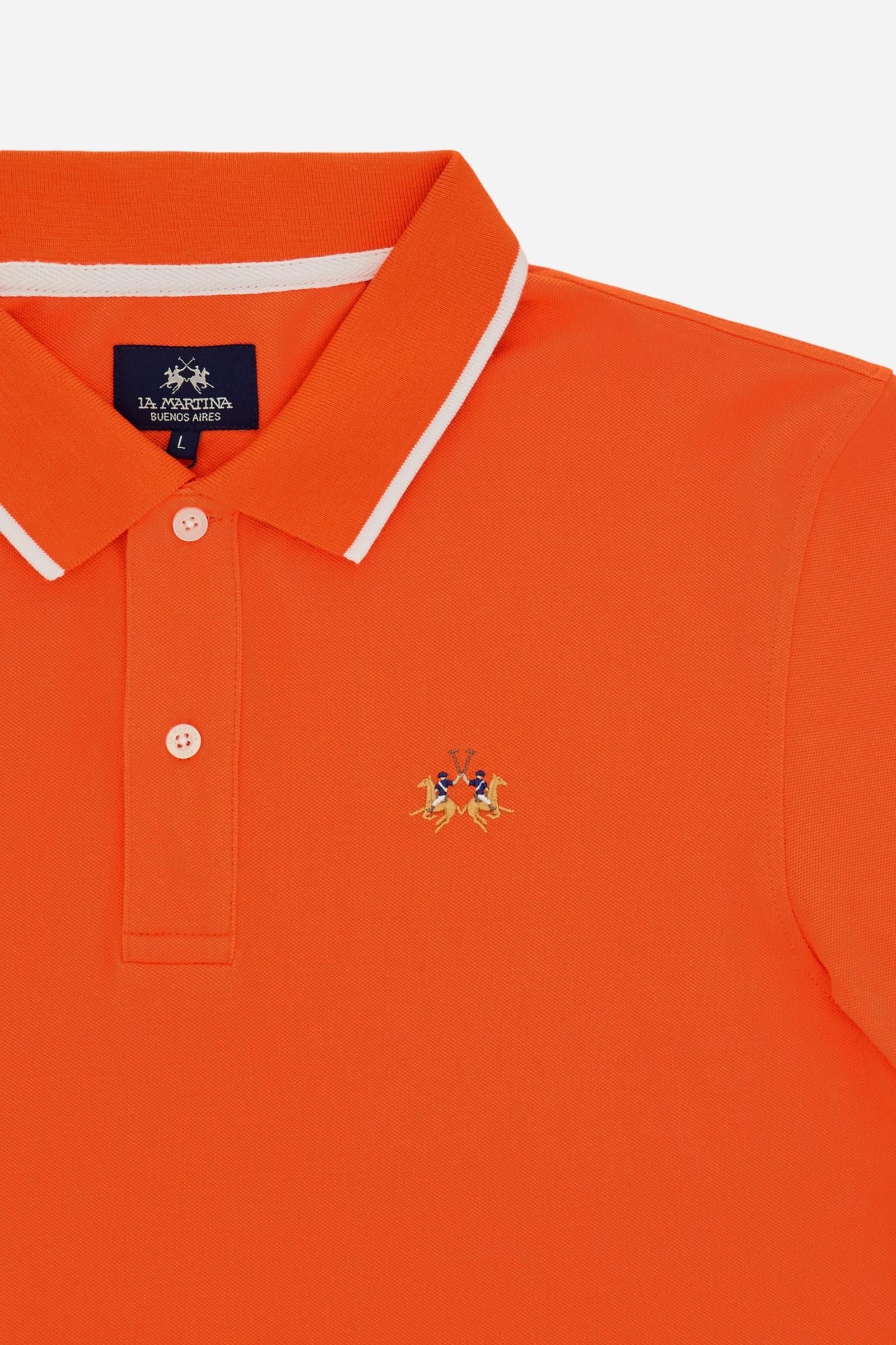 Men’s regular fit stretch piqué polo shirt Essential – Russell