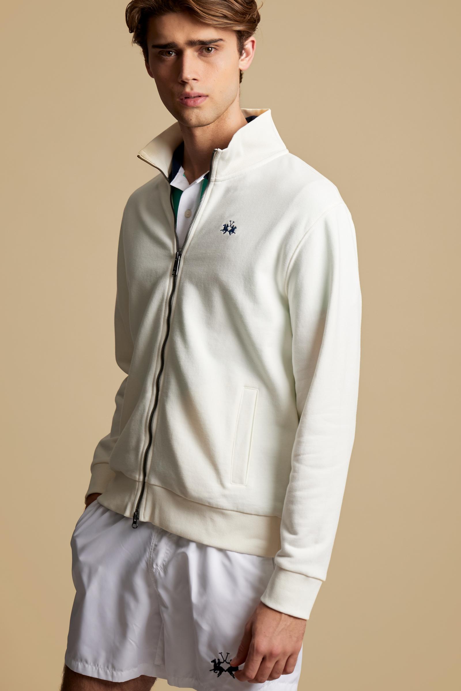 Sweat-shirt homme zippé en French Terry de coton – Caden