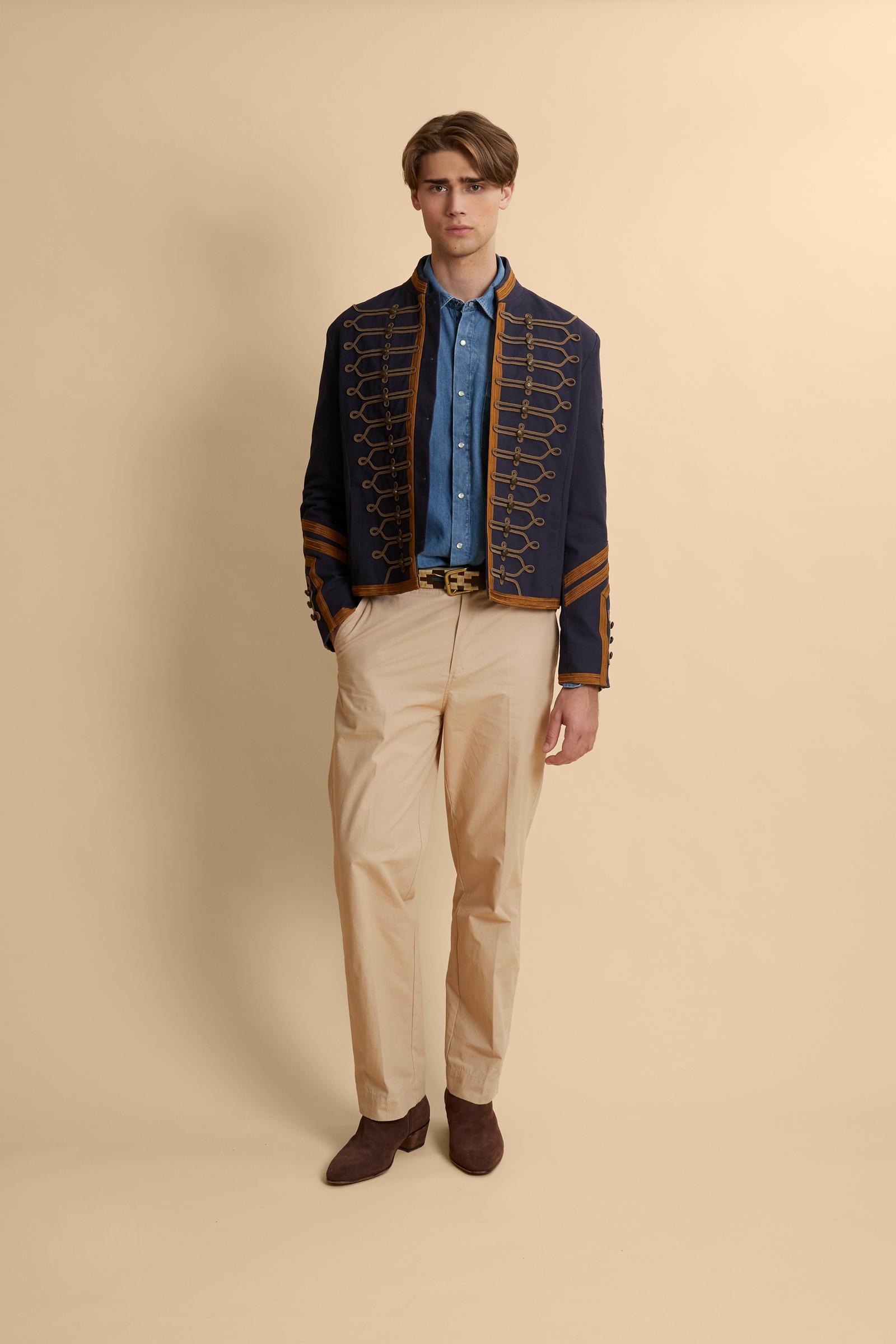 Herren Militärjacke aus Baumwoll-Canvas Guards – Carrasco