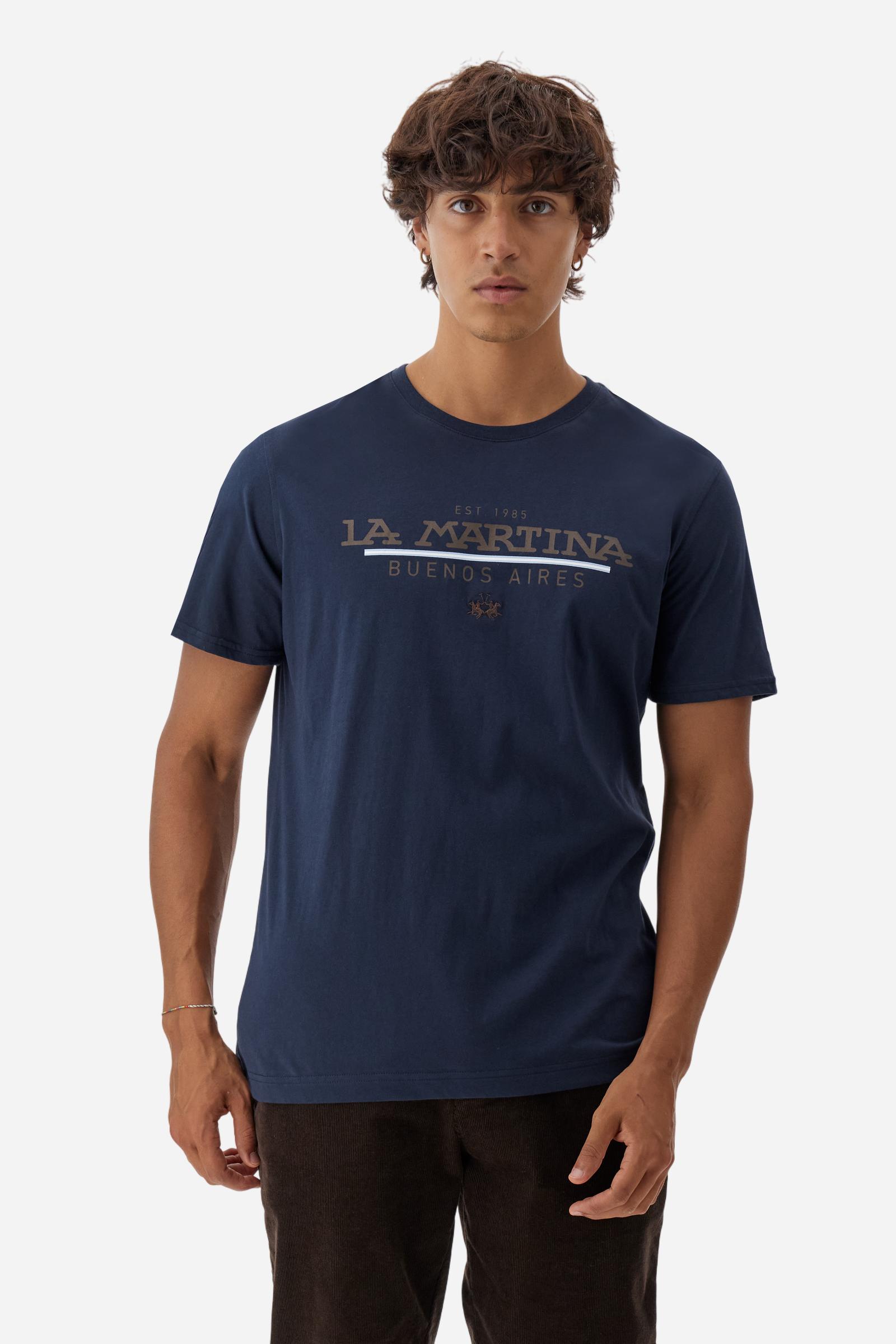 T-shirt homme en jersey coton La Martina EST 1985 - Benedicto