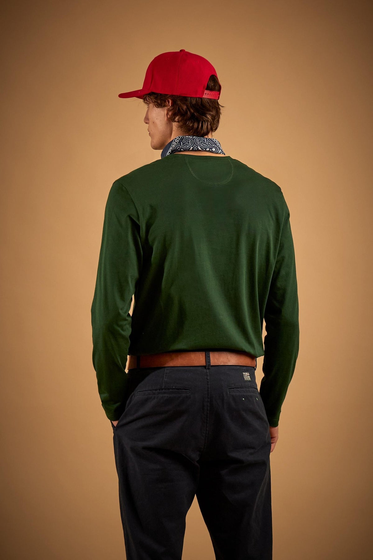 T-shirt girocollo uomo jersey cotone Essentials - Elido