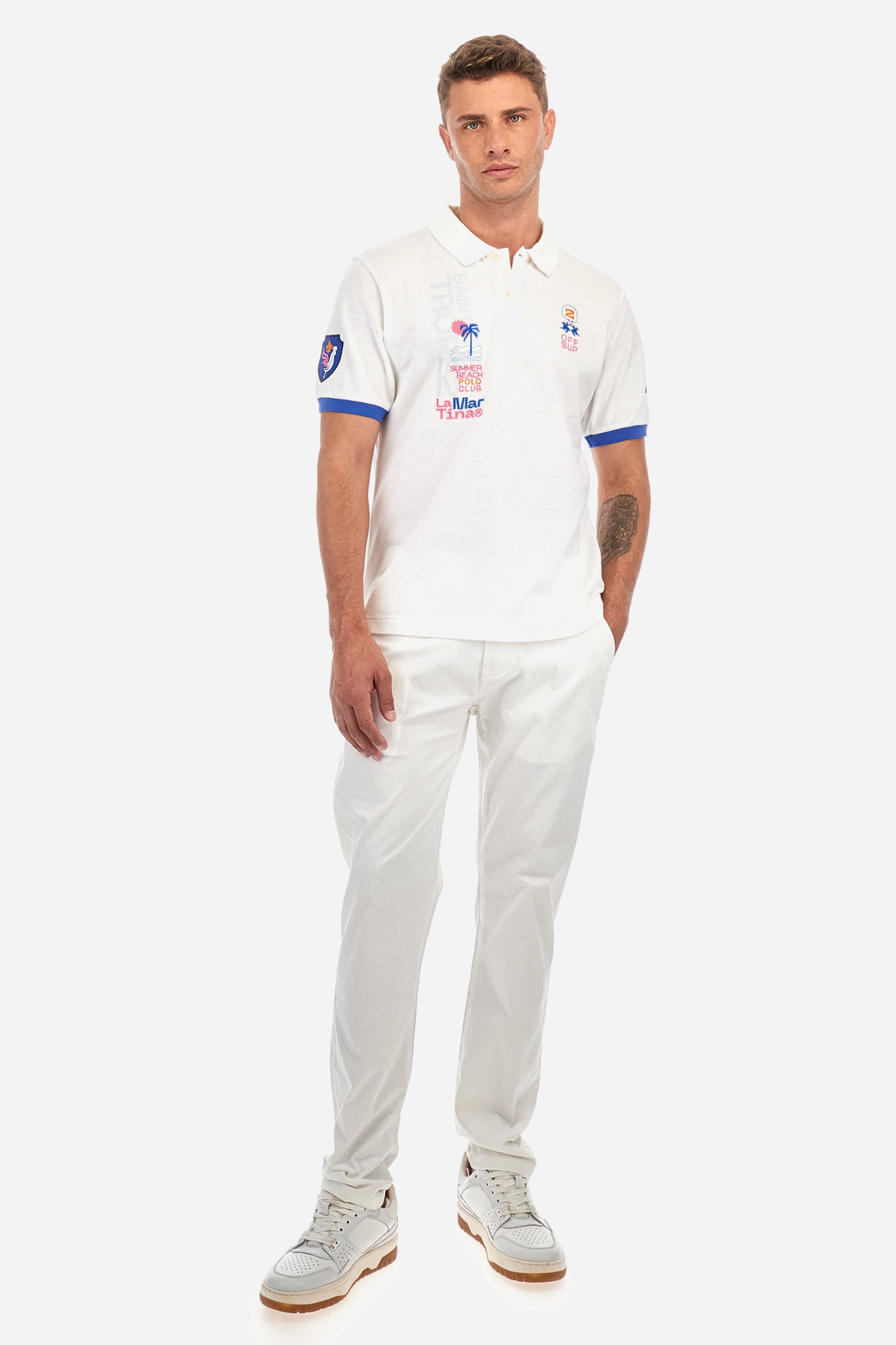 Regular-fit polo shirt in cotton - St. Tropez Summer Capsules