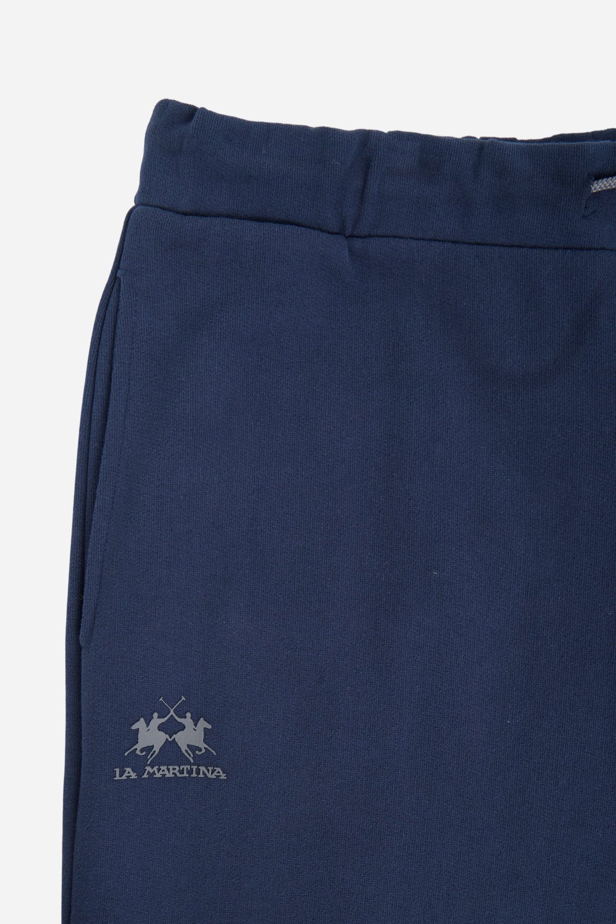 Men's 100% cotton jogging trousers in a regular fit - Navy
