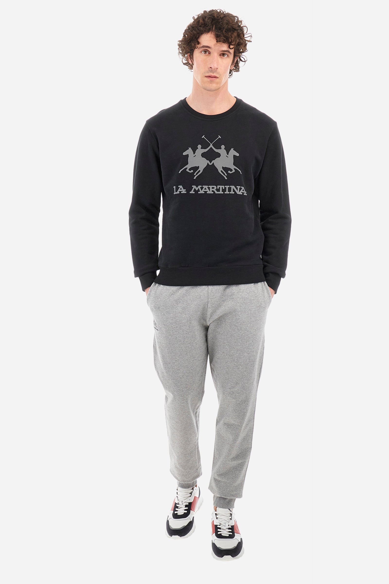 Regular Fit Felpa La Martina Uomo Men's Crew-neck Sweatshirt In A