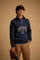 Herren-Sweatshirt mit halbem Reißverschluss aus angerauter Baumwolle Cortina - Dominic