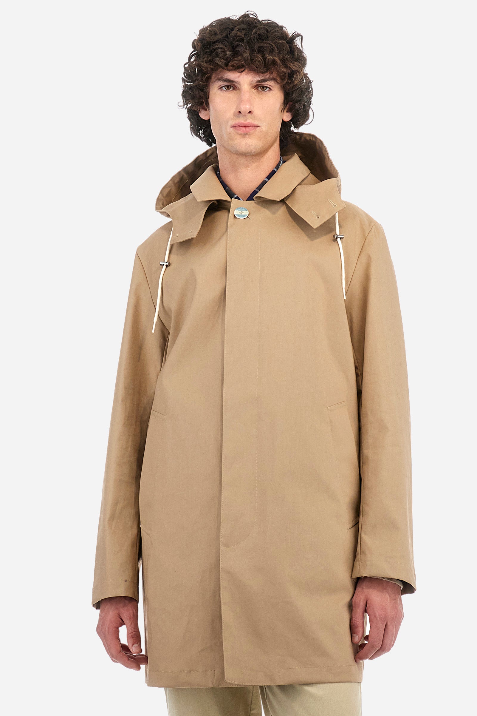 Regular fit cotton trench coat - Zahir