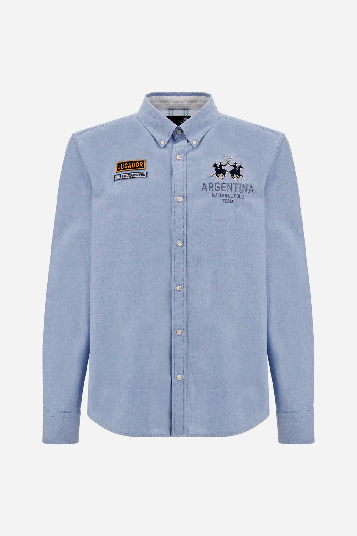 Men's Oxford Cotton Shirt with Argentina Patch - Digby