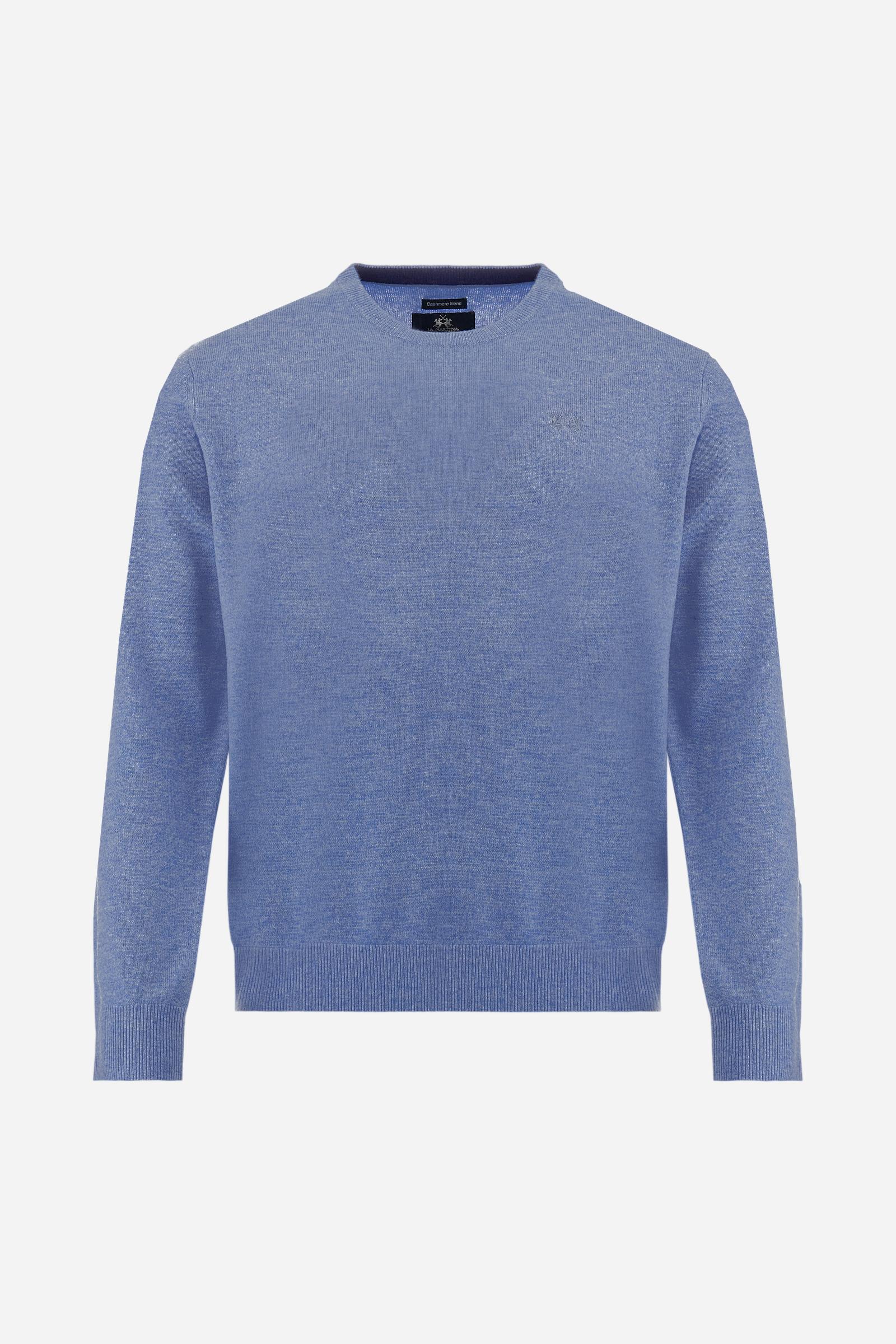 Men’s crew neck wool cashmere sweater - Branndais