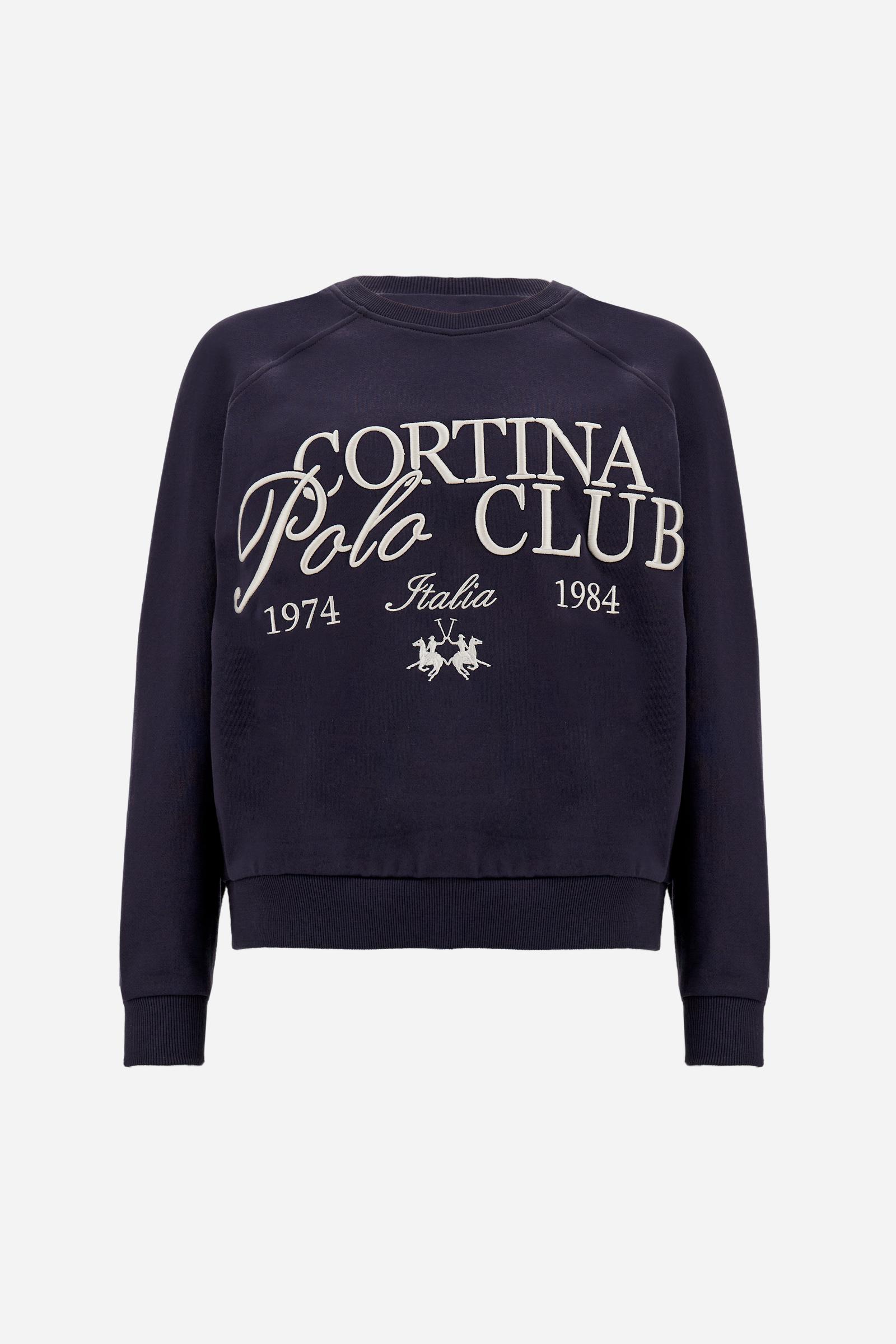 Sweat-shirt femme col rond Cortina Polo Club - Demetra