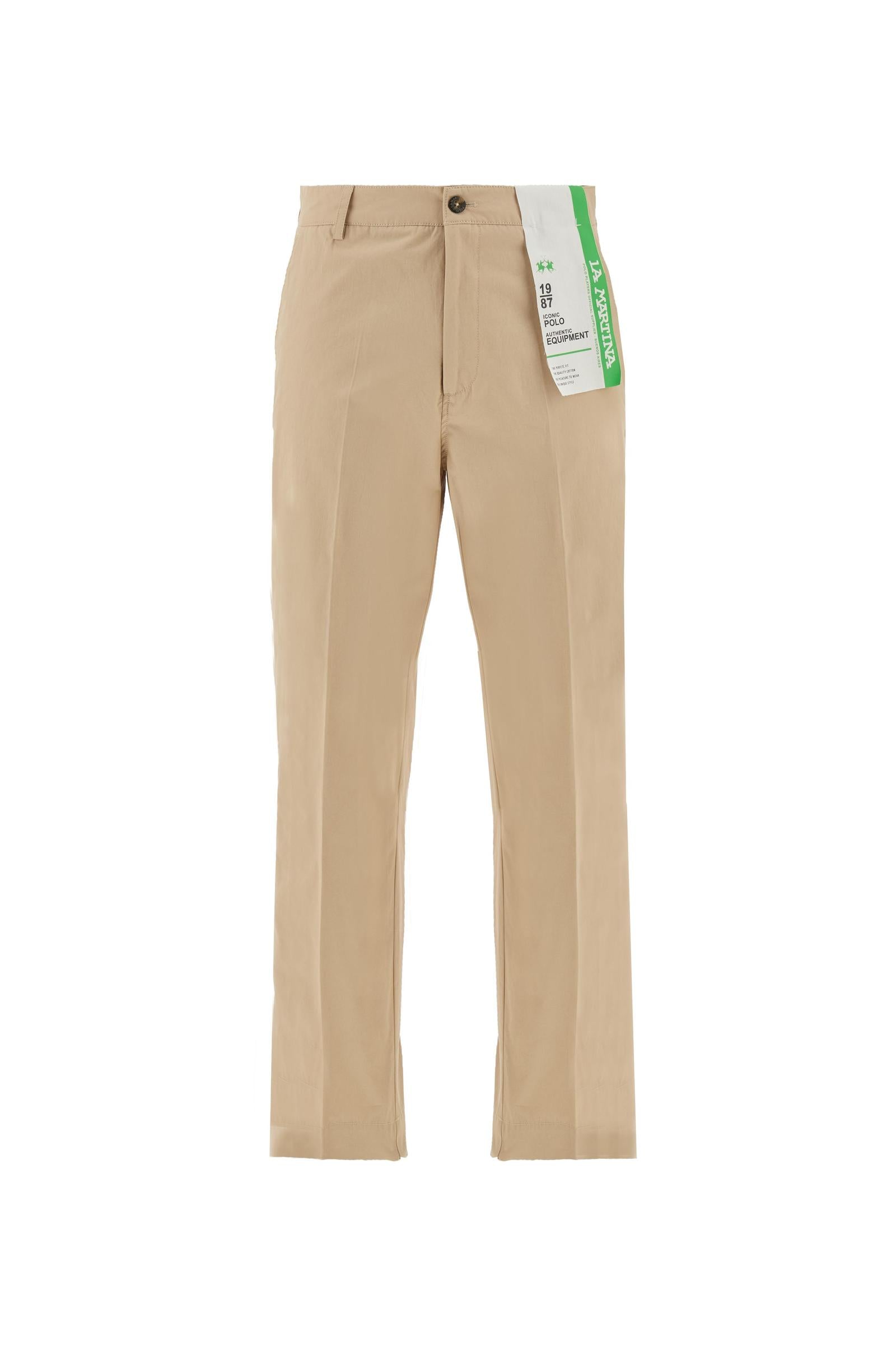 Men's cotton poplin chino trousers - Cassian – La Martina