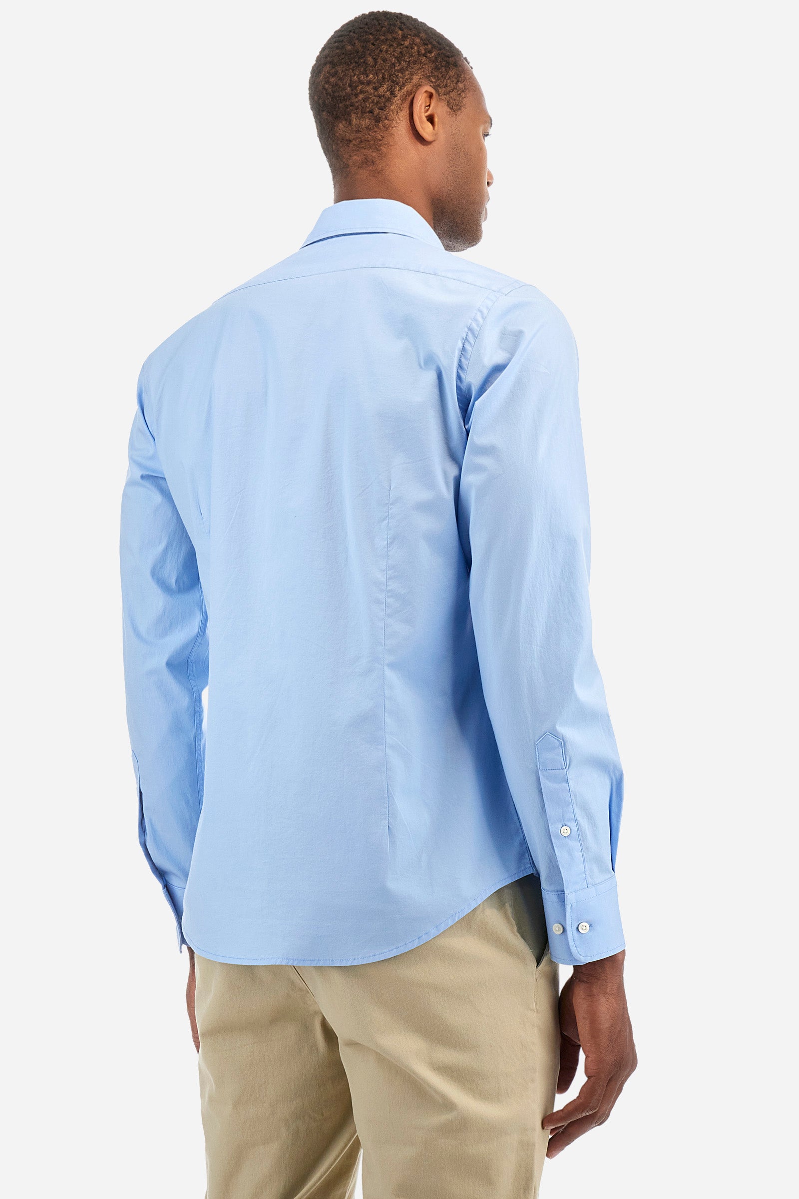 Camicia slim fit in cotone elasticizzato - Garrik