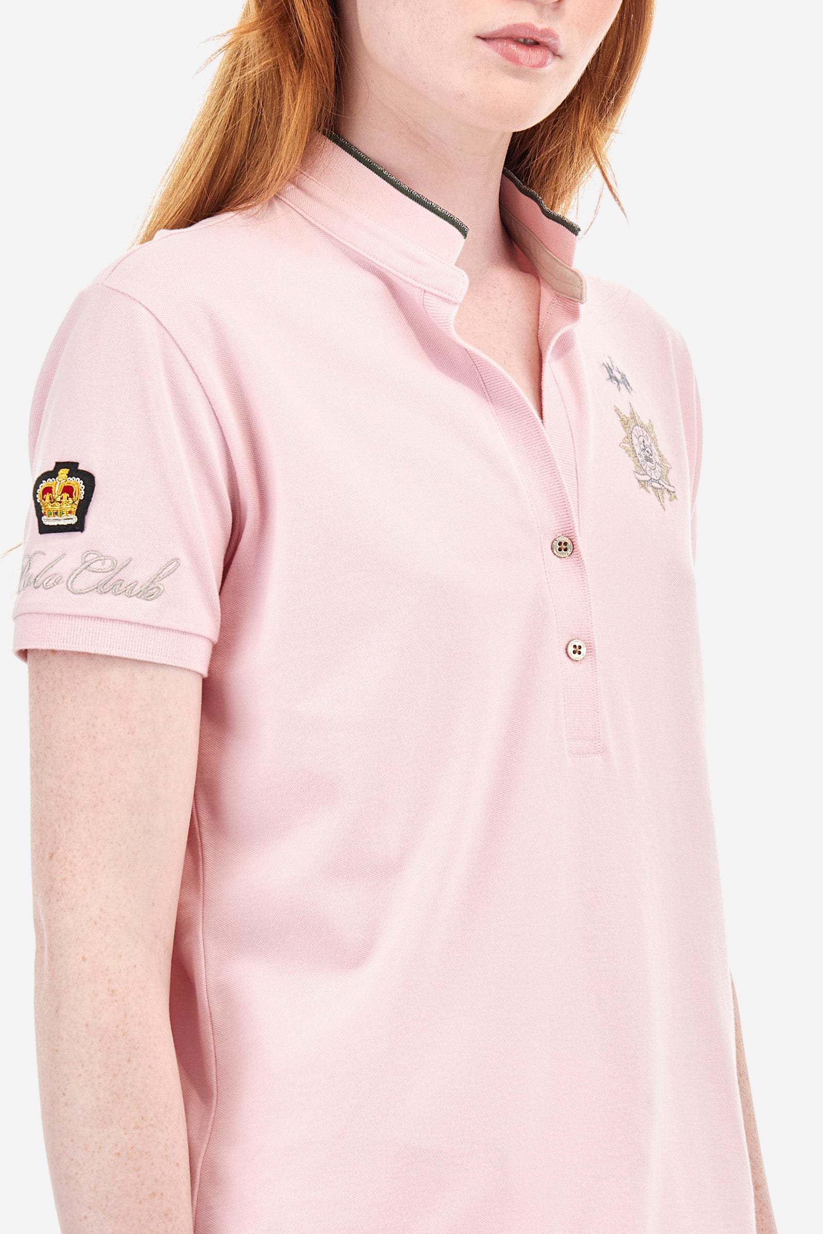 Polo shirt in stretch piqué cotton in regular fit - Ambra