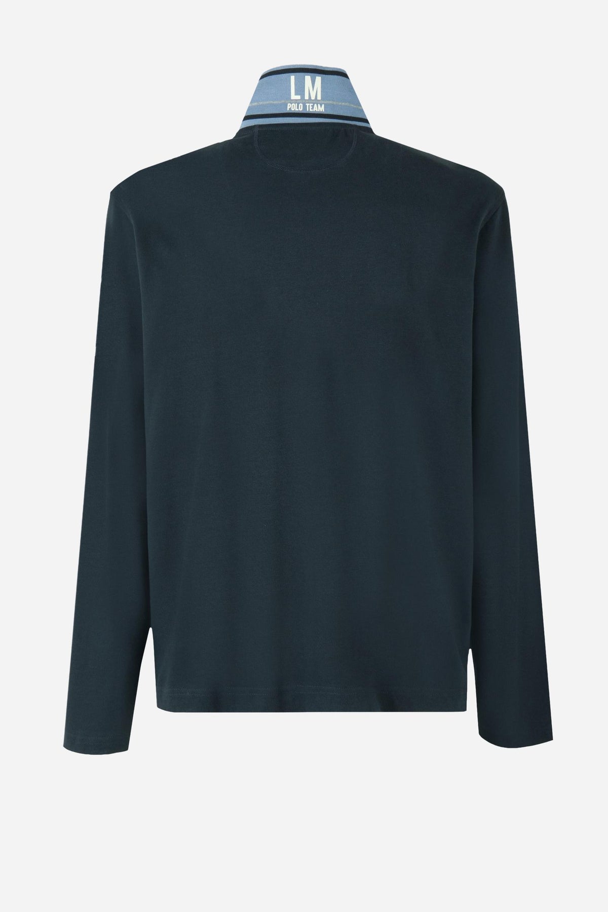 Herren-Polo aus Baumwolle mit langen Ärmeln Flaviano