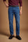 Men's regular fit jeans in dark indigo denim - Connell