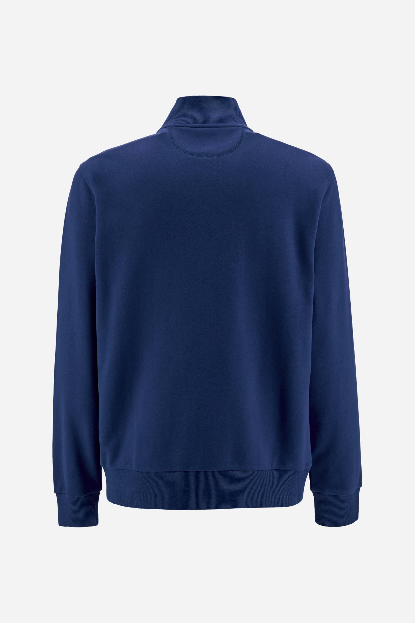 Men's full zip cotton French Terry sweatshirt – Caden – La Martina