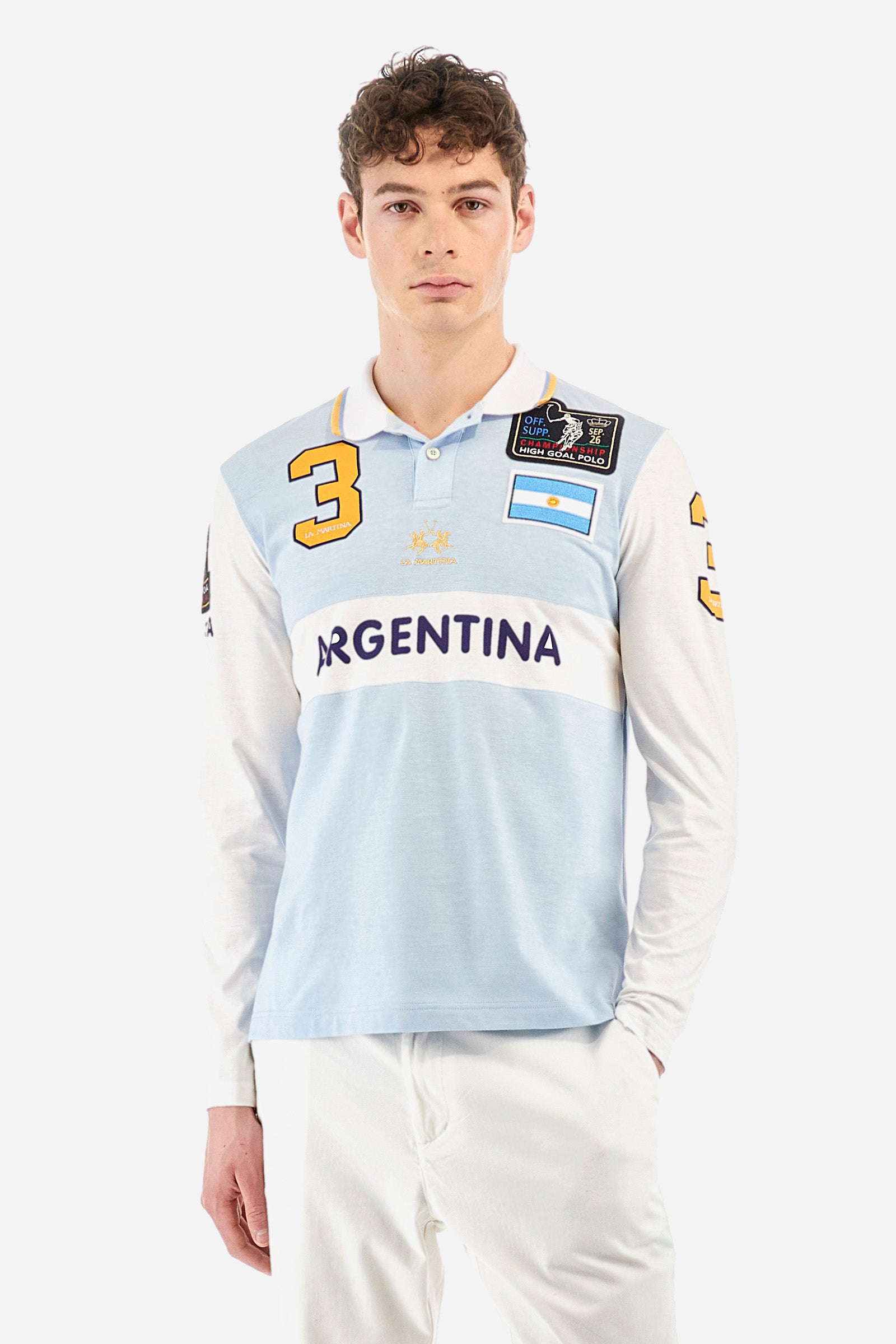 Long-sleeved Team polo shirt - Argentina