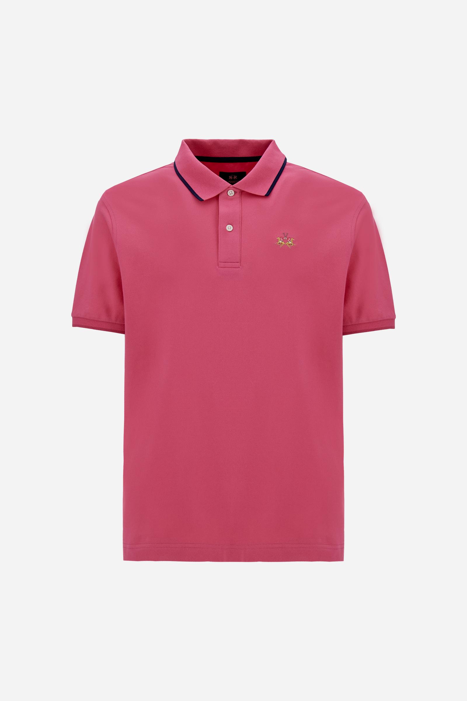 Men’s regular fit stretch piqué polo shirt Essential – Russell