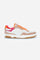 New vintage project trainer in soft, vegetable-tanned leather, with tone-on-tone and vividly coloured suede inserts to add a touch of visual interest. Iconic perforated motif and technical fabric inserted for greater lightness. Padded tongue covered in leather with fabric insert with embroidered La Martina branding. Logo print on the back patch. Oversized cushioned sole in two-tone rubber. - Pink/White