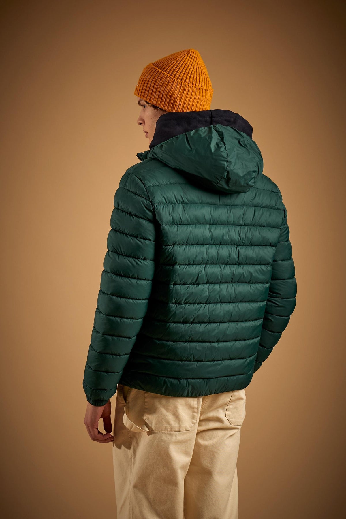 Men's nylon hooded down jacket - Delgado