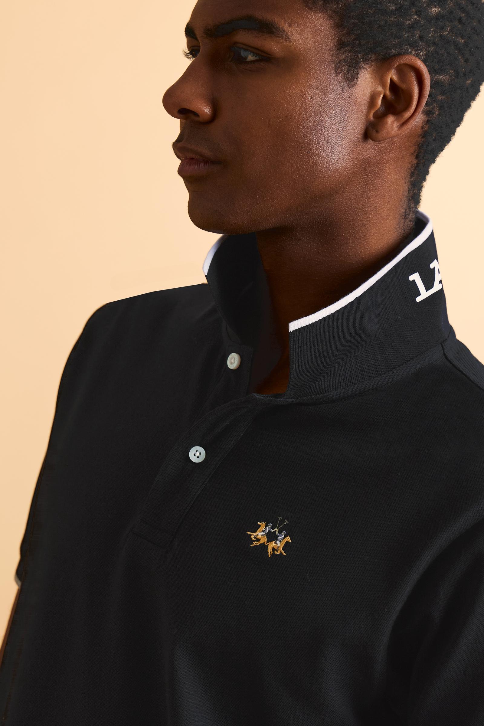 Men’s regular fit stretch piqué polo shirt Essential – Russell