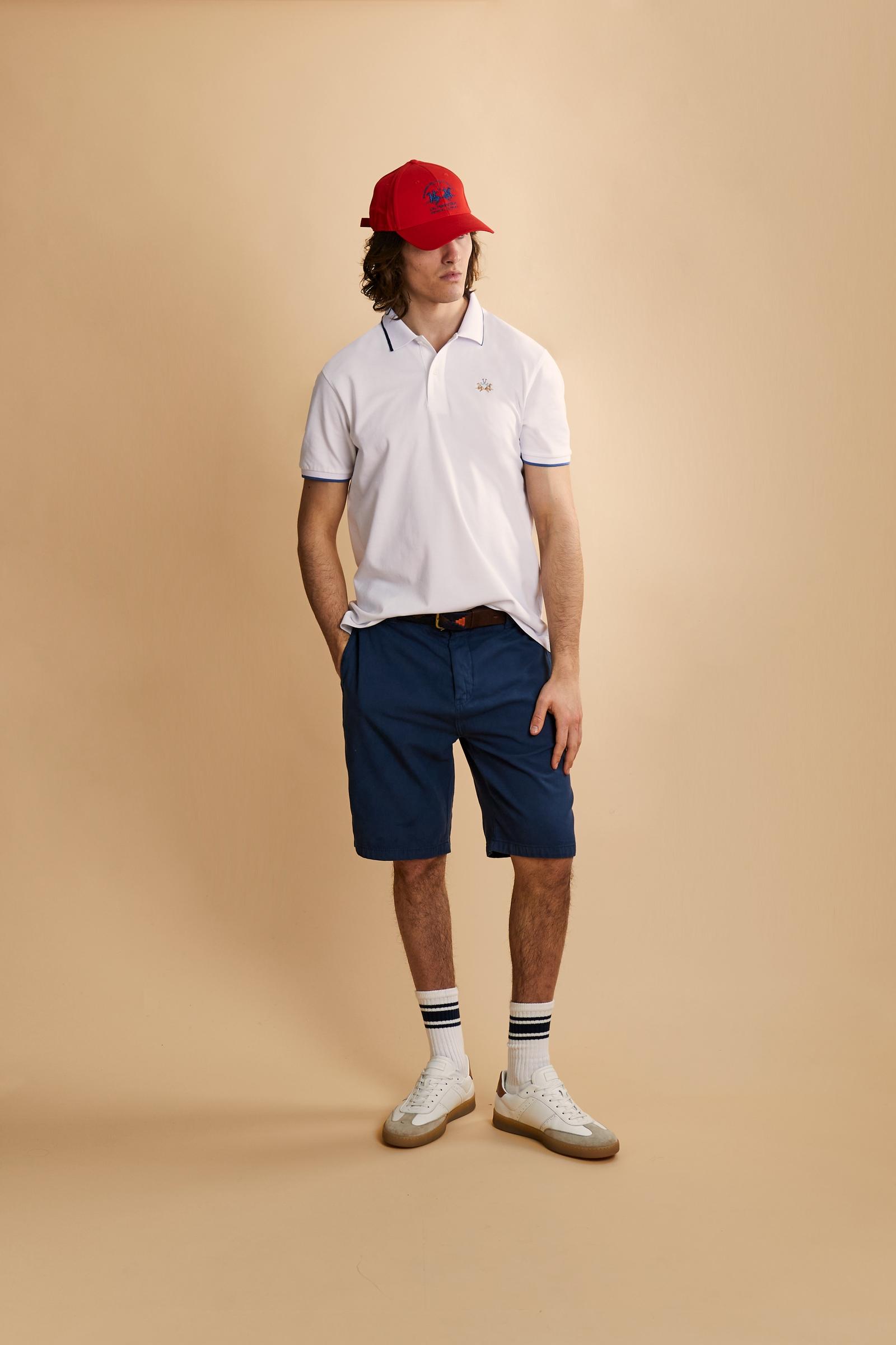 Men’s regular fit stretch piqué polo shirt Essential – Russell