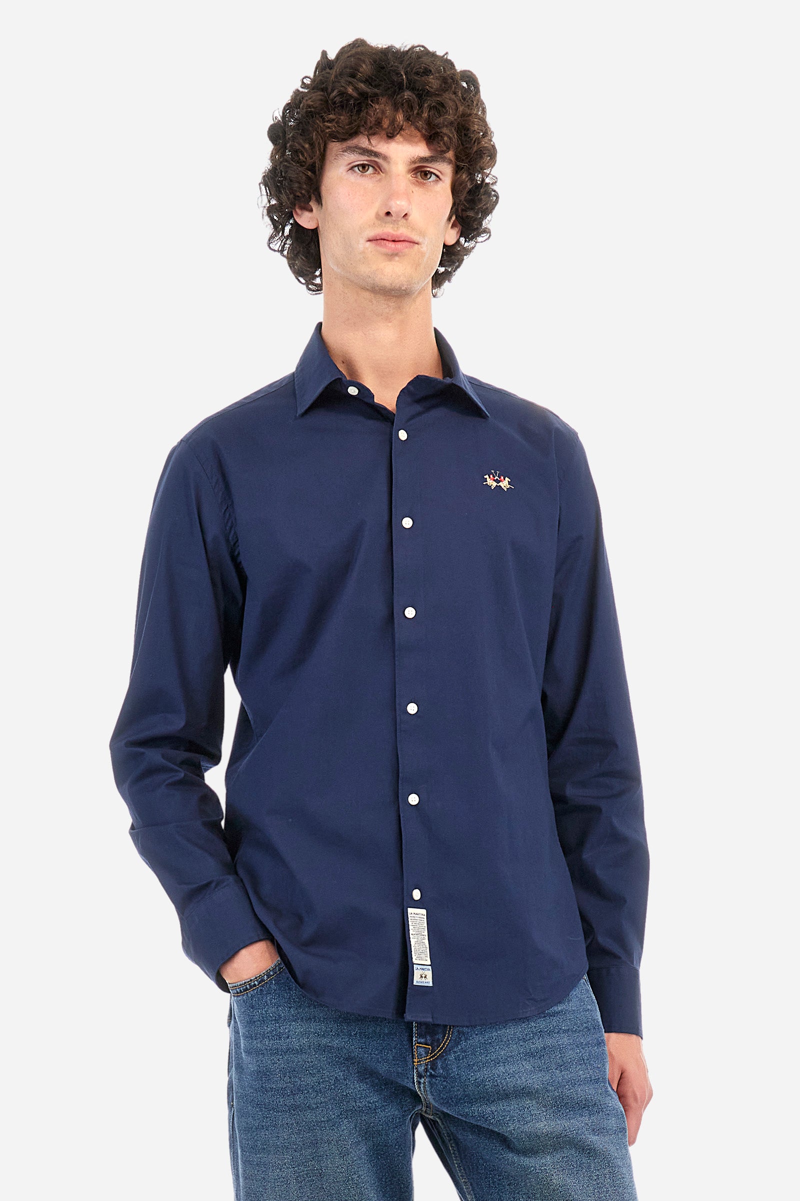 Slim fit stretch cotton shirt - Garrik