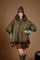 Short women's quilted nylon cape - Desideria