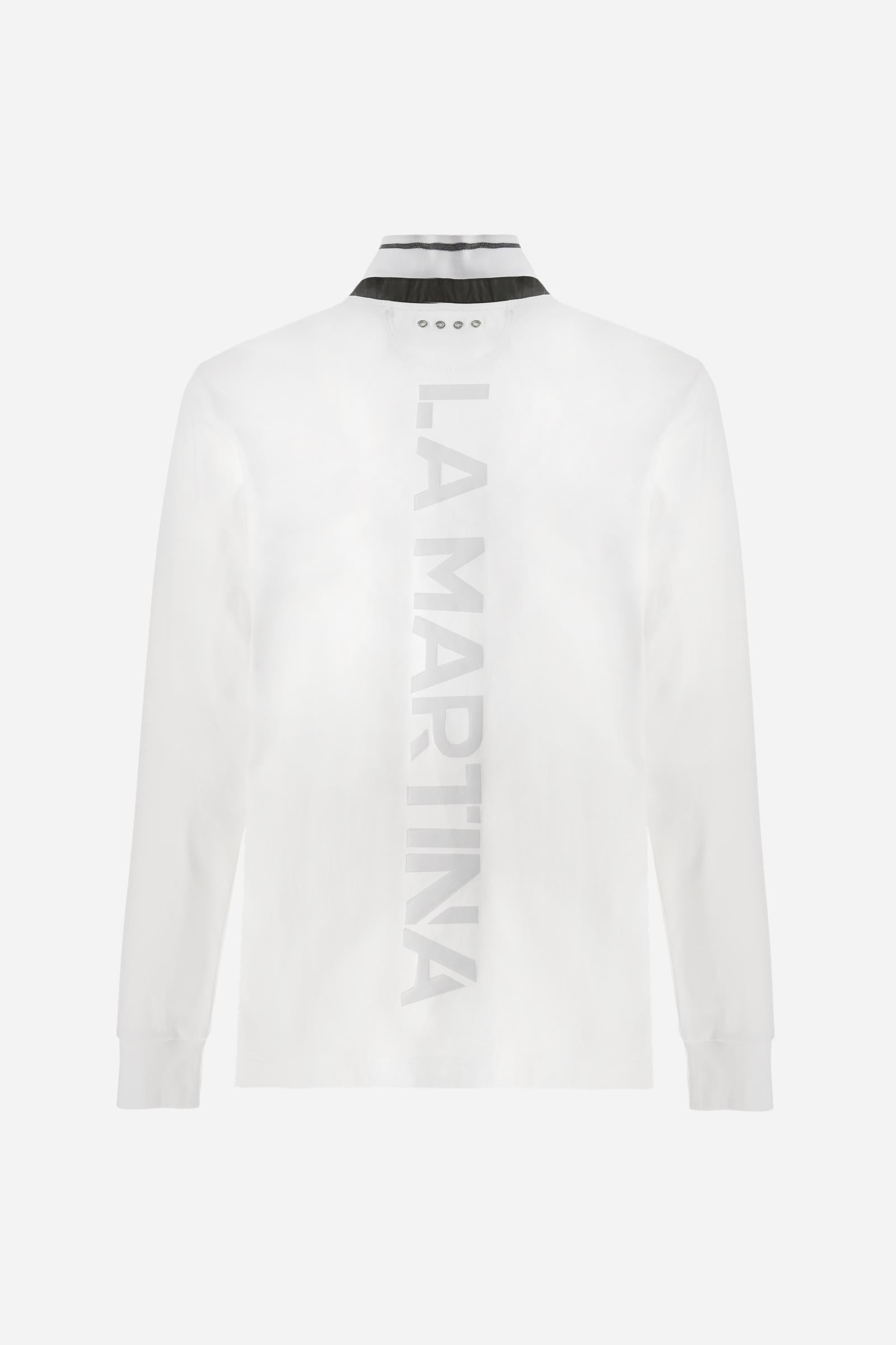 Men’s long-sleeve polo fluid jersey AAP - Booker