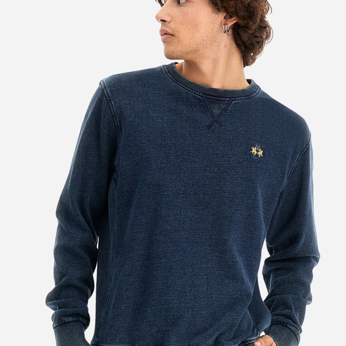 Jersey Lois Hombre Suéter Von French Terry Cuello Redondo Y