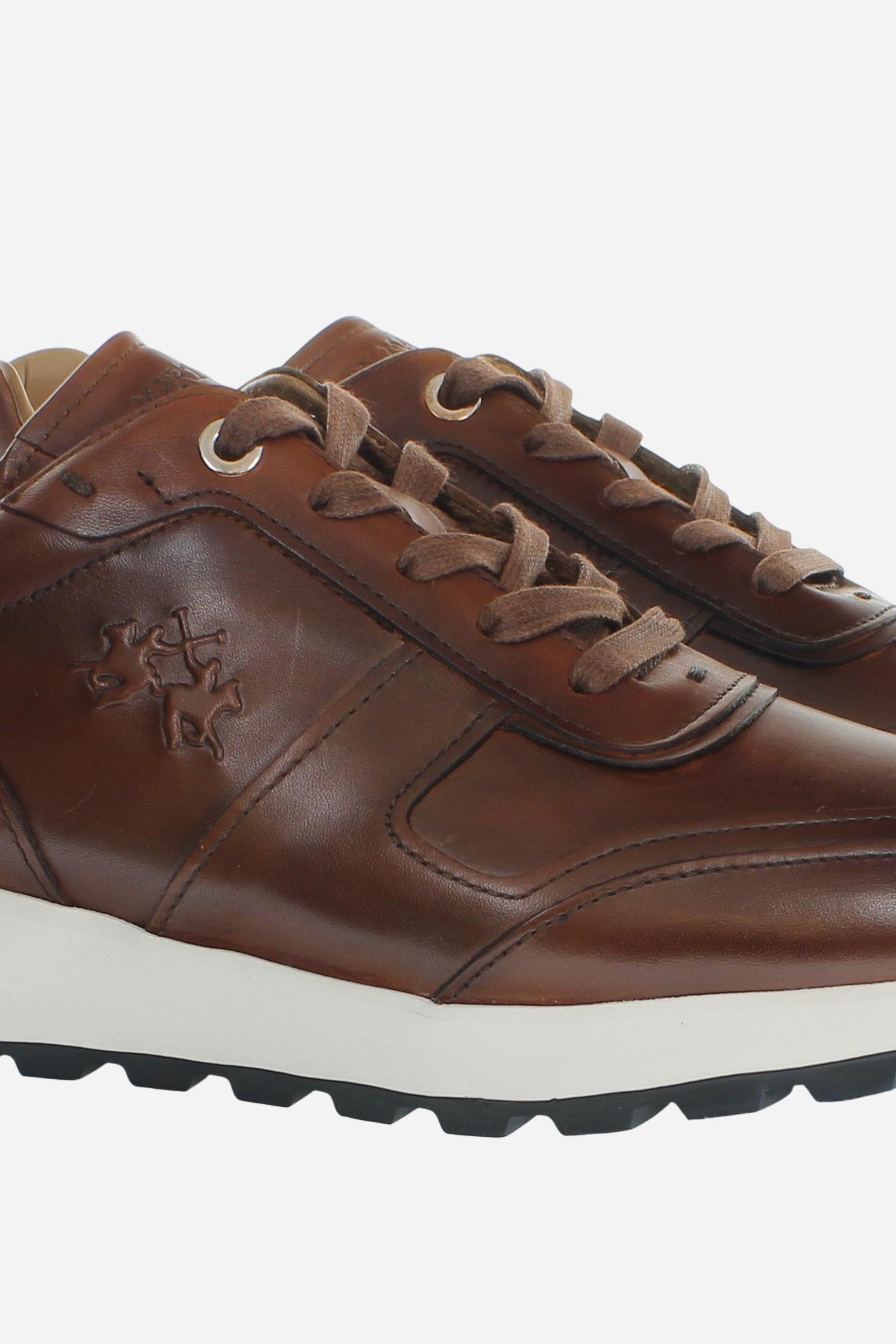 Men's leather sneakers - Brim