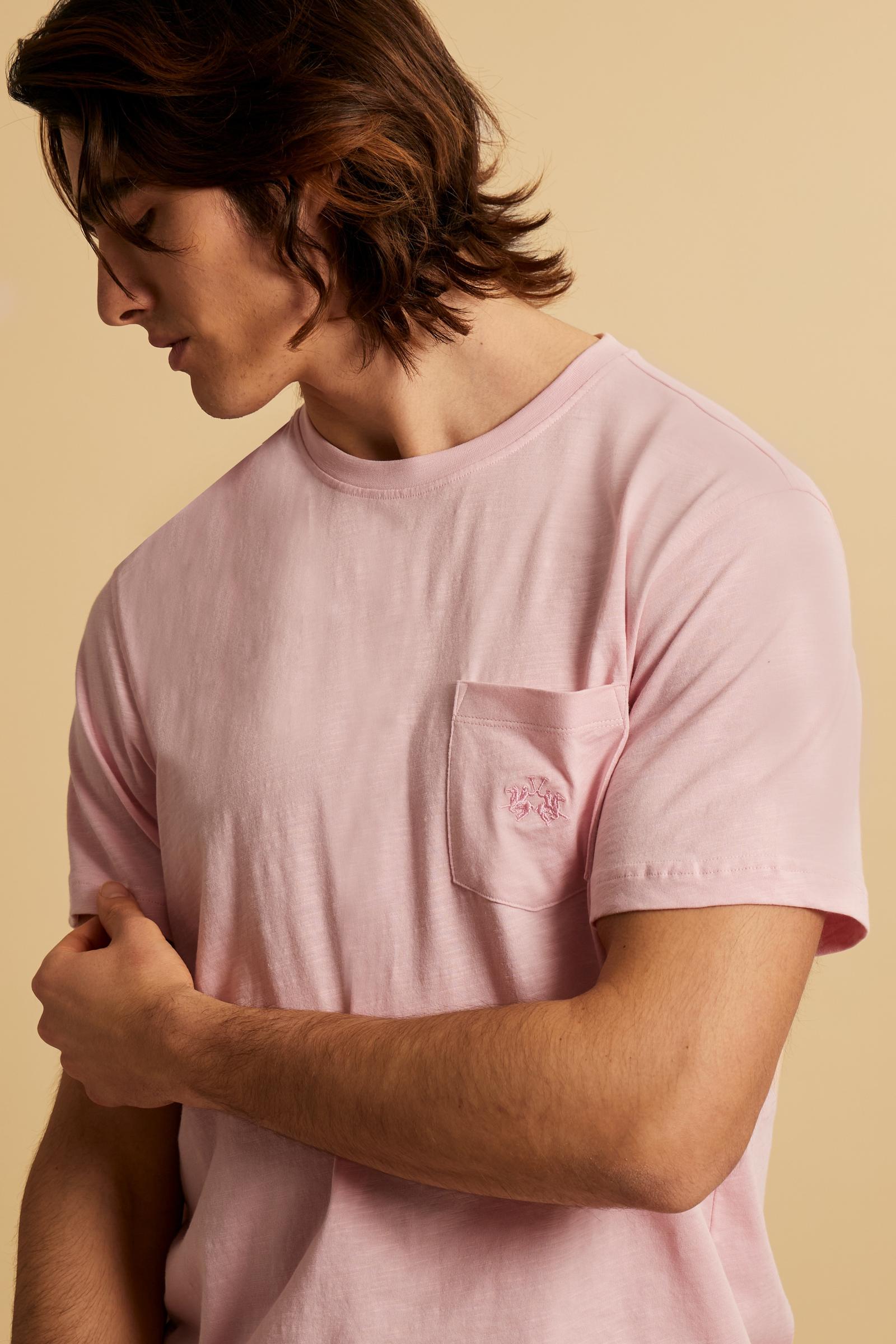 Men’s slub jersey T-shirt with logo chest pocket - Tuan