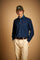 Men's cotton velvet shirt with contrasting logo - Taron