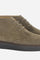 High-top men's lace-up shoes in treated suede - Dress