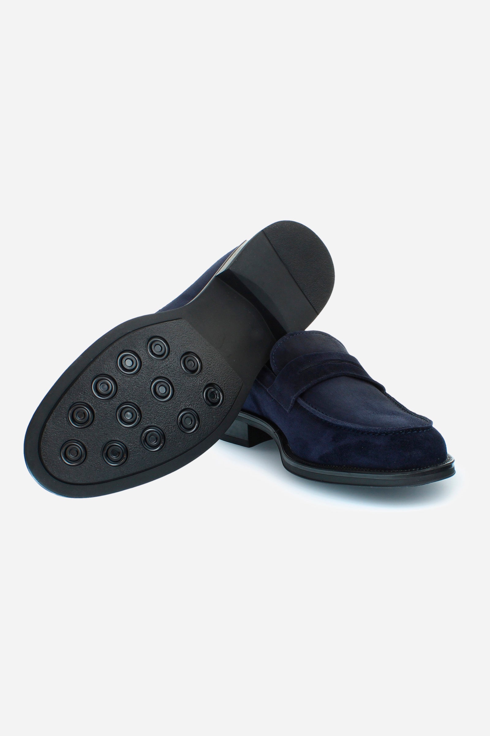 Men's college loafers in leather