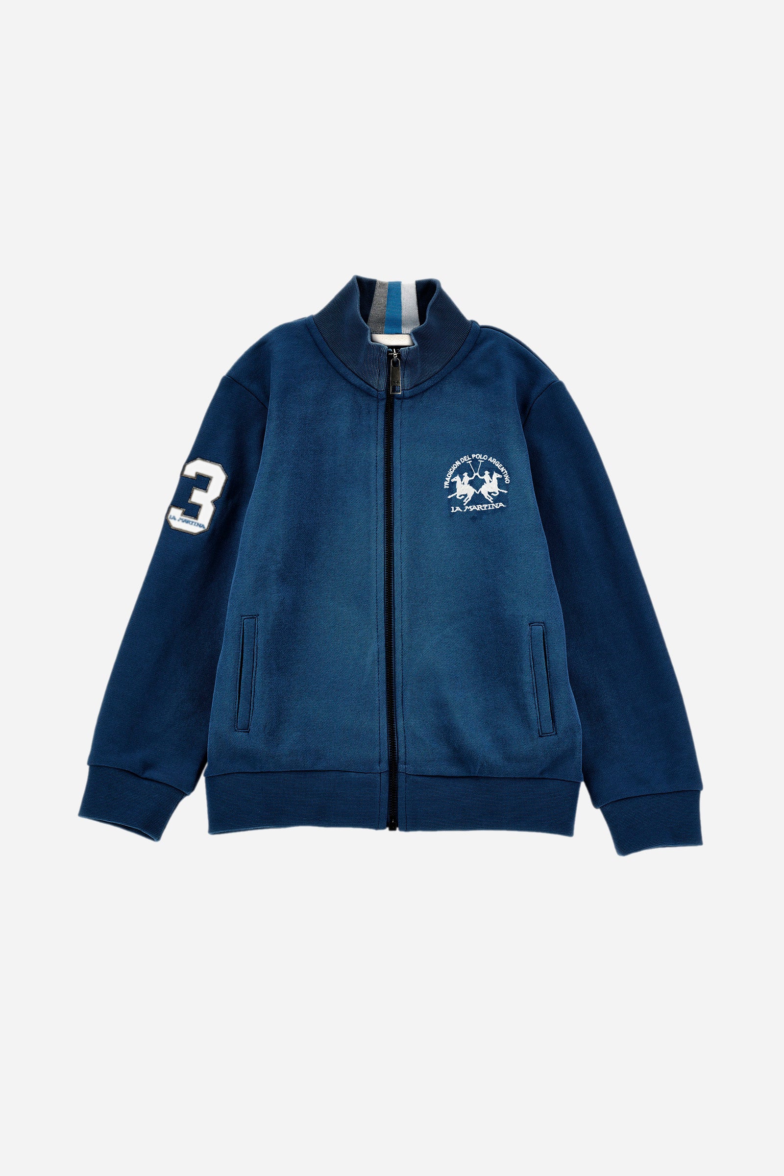 Felpa da bambino con chiusura full zip